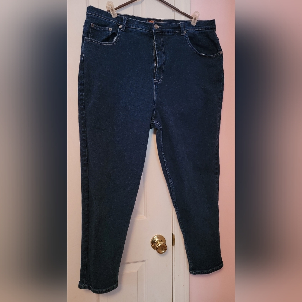Route 66 Womens Stretch Fit Blue Jeans size 22P New w/o tags washed not worn.